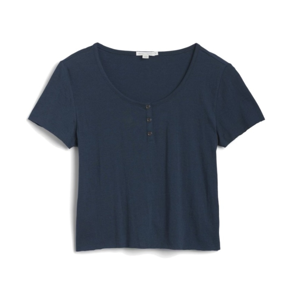 Crop Henley tee